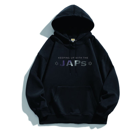 Keeping Up With The JAPs Hoodie - Black